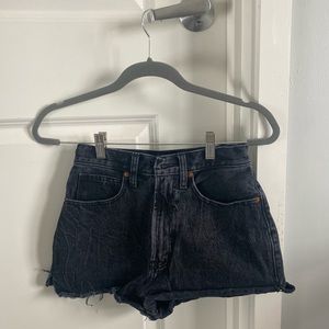 Abercrombie Black High Waisted Shorts